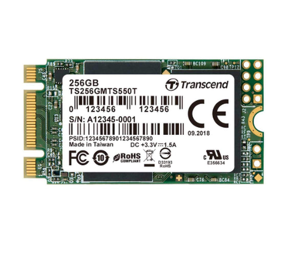 Transcend 256GB, M.2 2242 MTS550T, SATA3, 3D TLC (TS256GMTS550T)