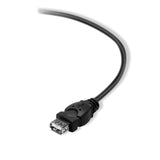 Belkin 's Extension Cable6 Ft4 Pin USB Type A to 4 Pin USB Type A (F), Black (F3U153BT1.8M)
