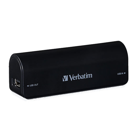 Verbatim 2,600 mAh Portable Power Pack, Black 99203