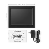Aluratek - 8" Slim Digital Photo Frame with Auto Slideshow 1024 x 768 Hi-Res