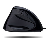 Adesso Imouse E7 - Ergonomic Mouse for Left Hand, with Cable, Programmable Functions, and Adjustable Weight