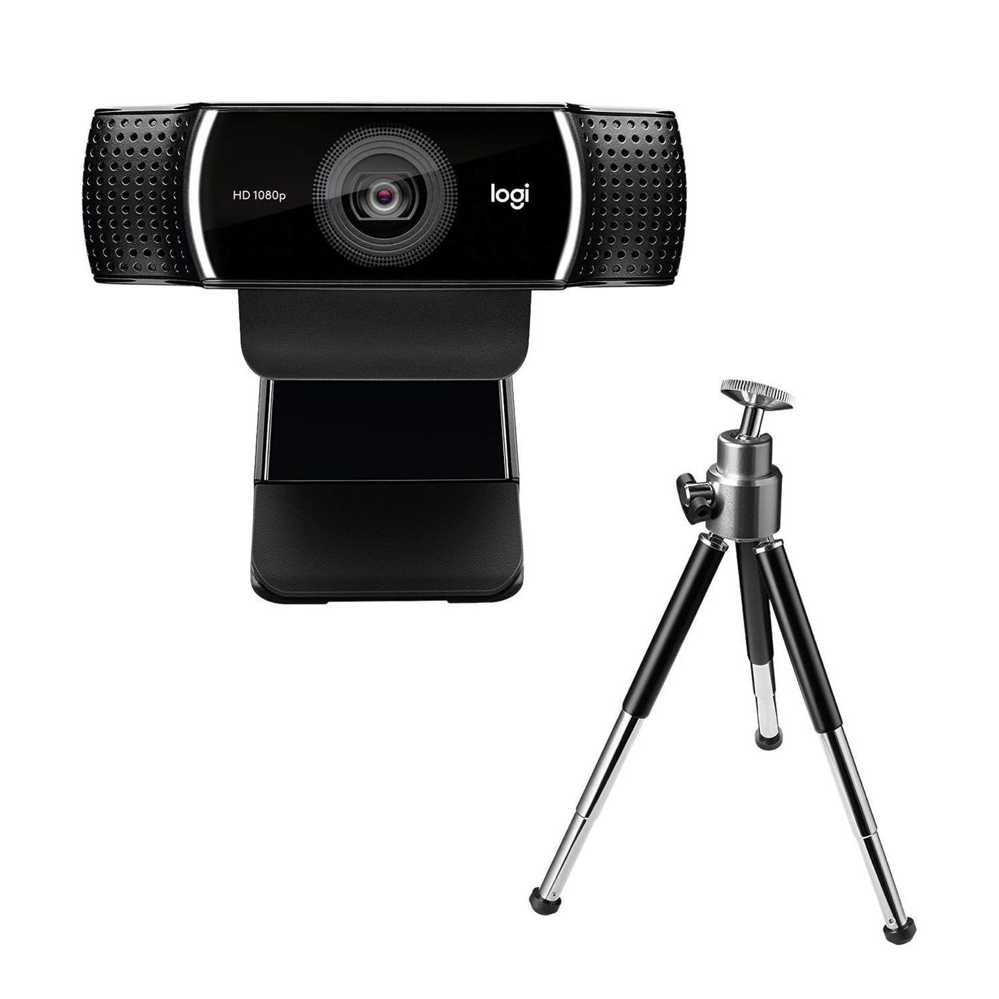 Logitech C922 Pro Stream Webcam 1080P Camera for HD Video Streaming & Recording 720P at 60Fps with Tripod Included