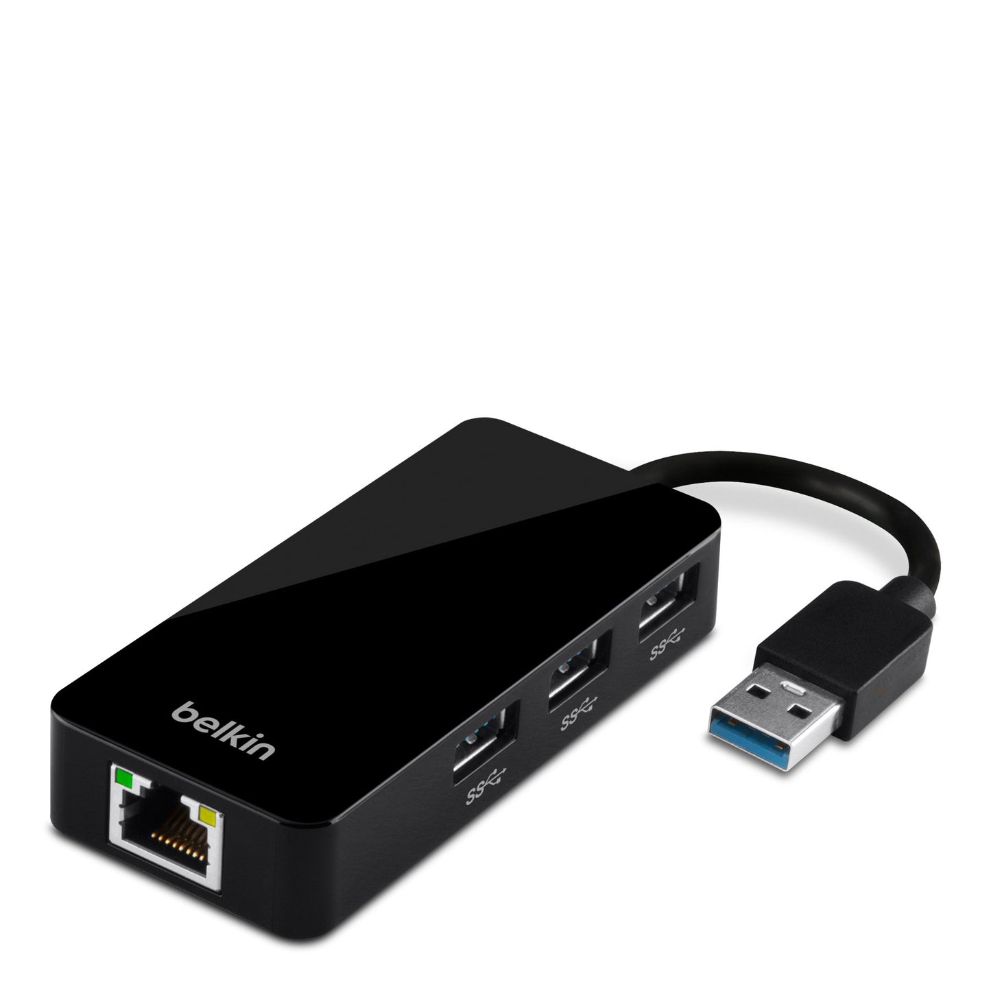 USB 3.0 3-Port Hub with Gigabit Ethernet Adapter