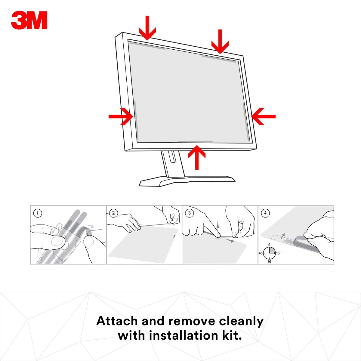 3M iMac 27 inch Privacy Screen Filter - Black  - PFMAP002
