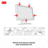 3M Computer Privacy Screen Filter for 19 inch Monitors - Black - Widescreen 16:10 - PF190W1B