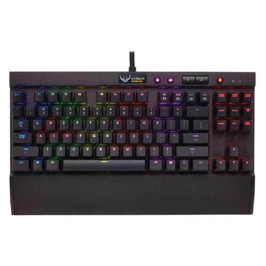 Open Box Corsair Gaming K65 RGB Compact Mechanical Gaming Keyboard - with Cherry MX Red Switches