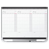 Quartet CMP32P2 Prestige 2 Total Dry-Erase Modular Monthly Calendar, with Sliding Panels, 3 by 2 Feet, 3413820128