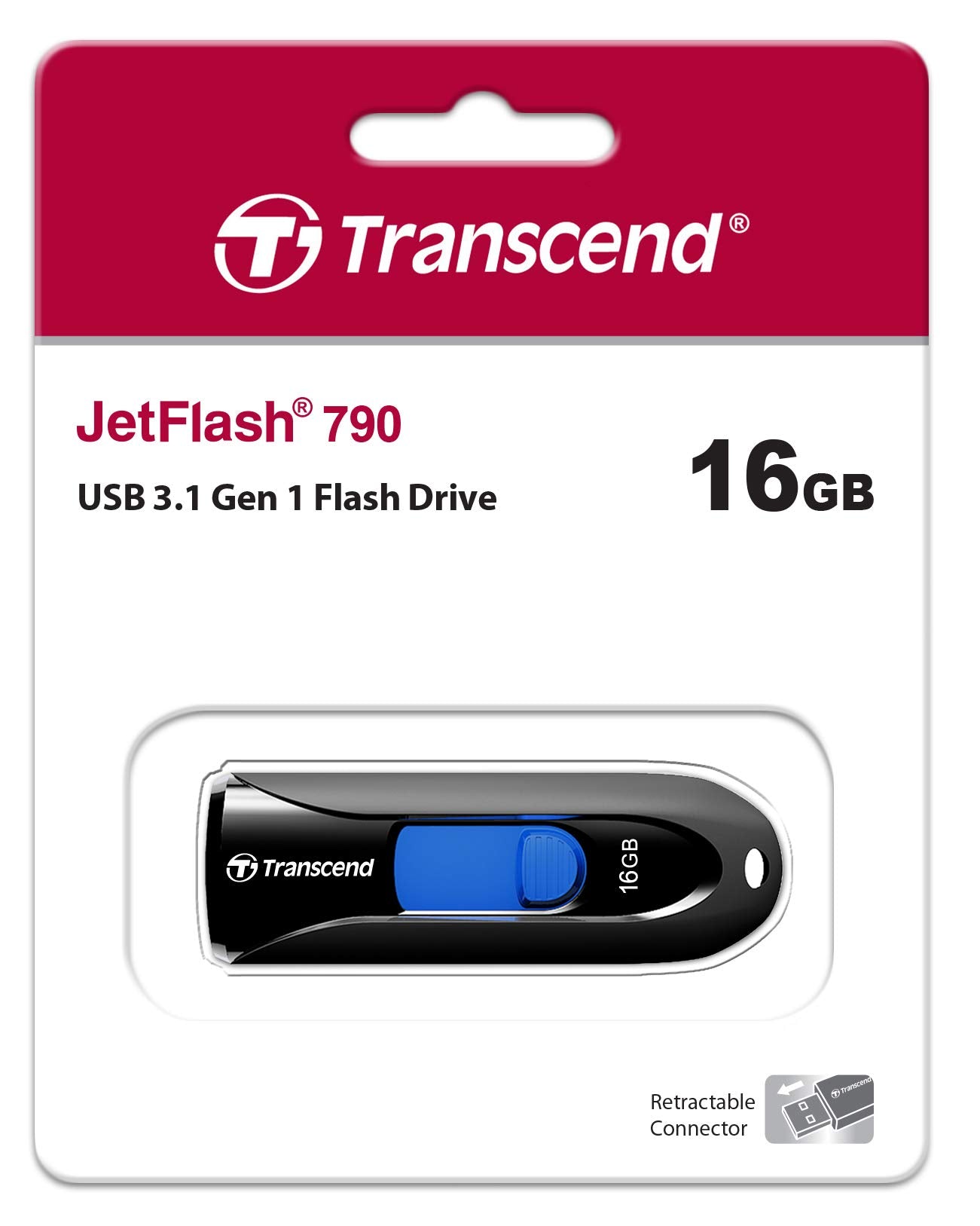 Transcend 16GB JetFlash 790 USB 3.0 Flash Drive TS16GJF790K