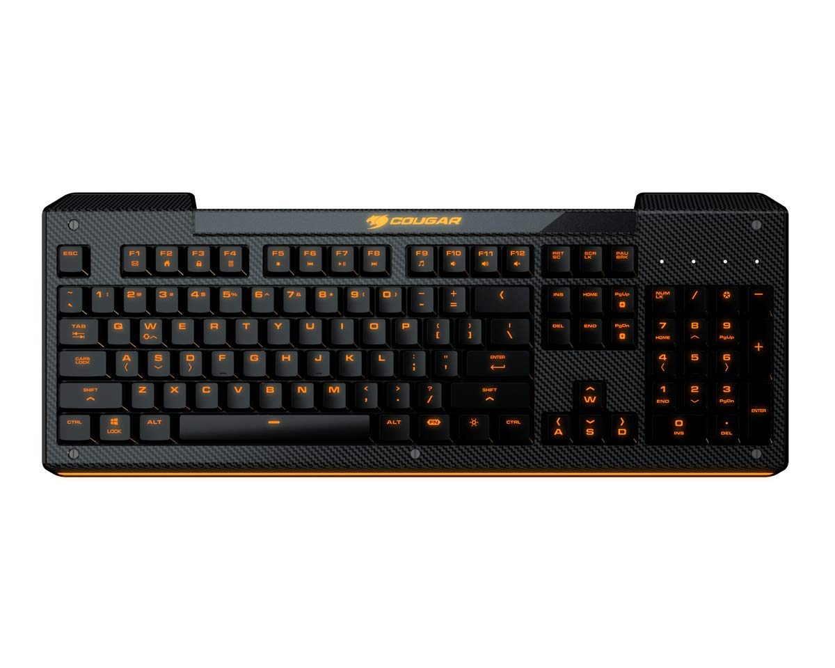 COUGAR KB Aurora Gaming KB w Carbon Fiber-Like Texture and White LED Backlight