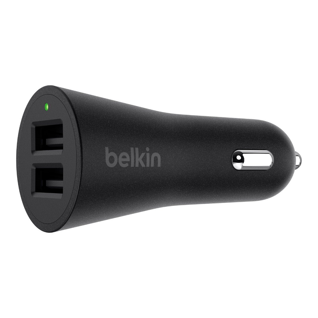 Belkin 4.8 A Dual Car Charger with Lightning Cable for iPhone 6/6S/6S Plus/7/7 Plus - Black