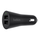 Belkin 4.8 A Dual Car Charger with Lightning Cable for iPhone 6/6S/6S Plus/7/7 Plus - Black