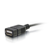 C2G 27320 USB Cable - Mobile Device USB Micro-B to USB Device On-The-Go (OTG) Adapter Cable, Black (6 Inches)