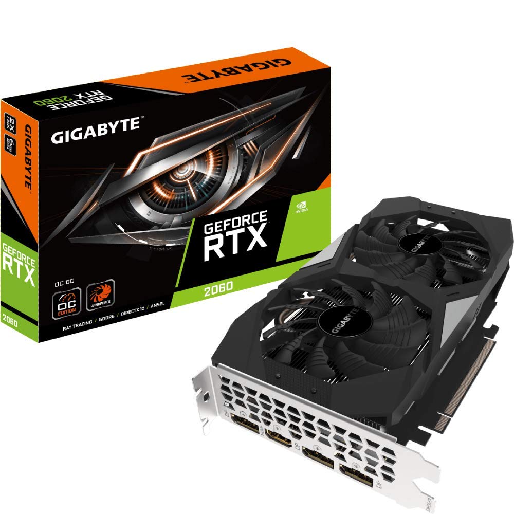 GIGABYTE GeForce RTX 2060 OC GG Graphics Card, 2X Windforce Fans, 6GB 192-bit GDDR6, Gv-N2060OC-6GD REV2.0 Video Card