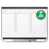 Quartet CMP32P2 Prestige 2 Total Dry-Erase Modular Monthly Calendar, with Sliding Panels, 3 by 2 Feet, 3413820128