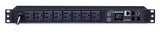 CyberPower PDU31001 Monitored PDU, 100-120V/15A, 8 Outlets, 1U Rackmount, Black