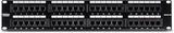 TRENDnet 48-Port Cat5/5e Unshielded Wallmount or Rackmount Patch Panel, Backwards Compatible with CAT 3/4/5 Cabling, TC-P48C5E