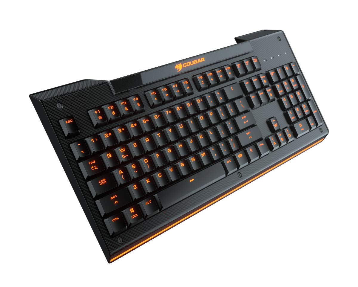 COUGAR KB Aurora Gaming KB w Carbon Fiber-Like Texture and White LED Backlight