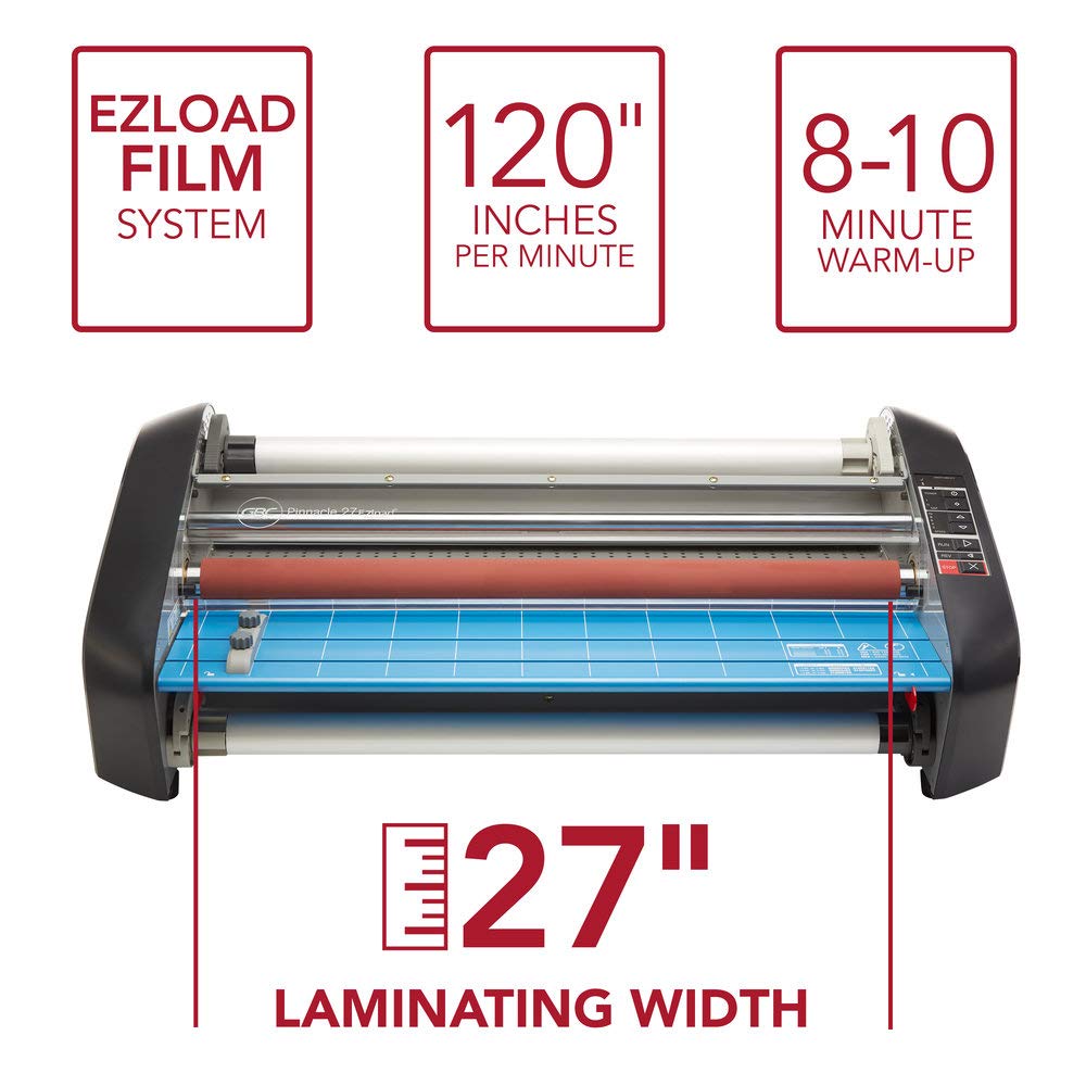 Pinnacle 27 EZload 27-Inch Roll Laminator, Blue/Grey