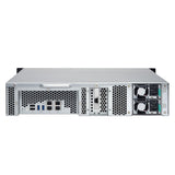 QNAP TS-1263XU-RP-4G-US 2U 12-Bay AMD 64bit x86-based NAS and iSCSI/IP-SAN, Quad Core 2.0GHz, 4GB RAM, 4 x 1GbE, 1 x 10GbE (10GBASE-T), Redundant PSU