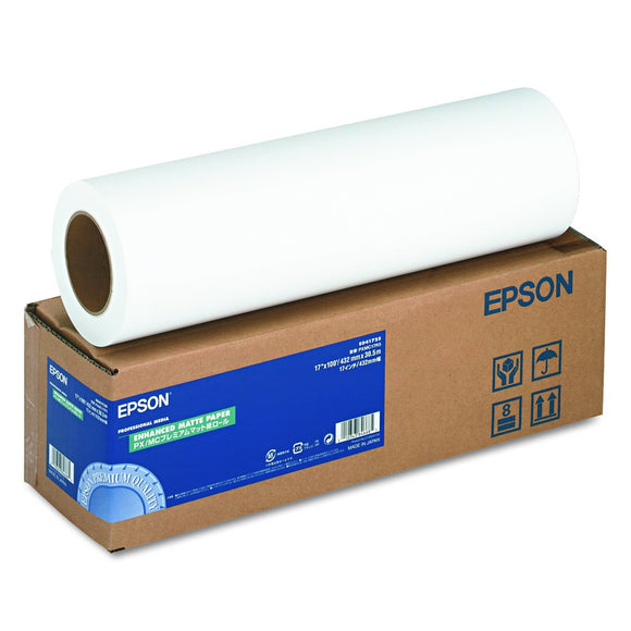 17in X 100ft Roll Enhanced Matte Paper for Photos 3in Core