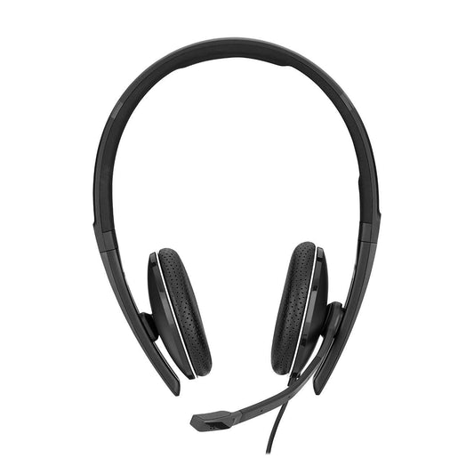 Sennheiser SC 165 USB (508317) - Double-Sided (Binaural) Headset for Business Professionals | with HD Stereo Sound, Noise-Cancelling Microphone, USB Connector (Black)