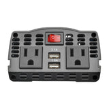 TRIPP LITE 375W Compact Portable Car Power Inverter 2 Outlet 12V DC to 120V AC with 2-Port USB Charging Ports