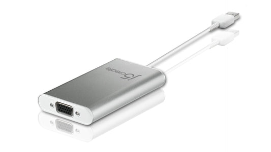 j5create USB to VGA Display Adapter JUA210 Windows 10/8/7, Mac OS,Desktop PC, Laptop