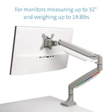 Kensington Monitor Arm One Touch Height Adjustable, Single Monitor