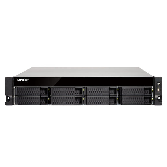 QNAP TS-863XU-RP-4G-US 2U 8-Bay AMD 64bit x86-based NAS and iSCSI/IP-SAN, Quad Core 2.0GHz, 4GB RAM, 4 x 1GbE, 1 x 10GbE (10GBASE-T), Redundant PSU
