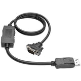 Tripp LITE DisplayPort to VGA Cable Latches to HD-15 Adapter M/M 10-Feet 10ft
