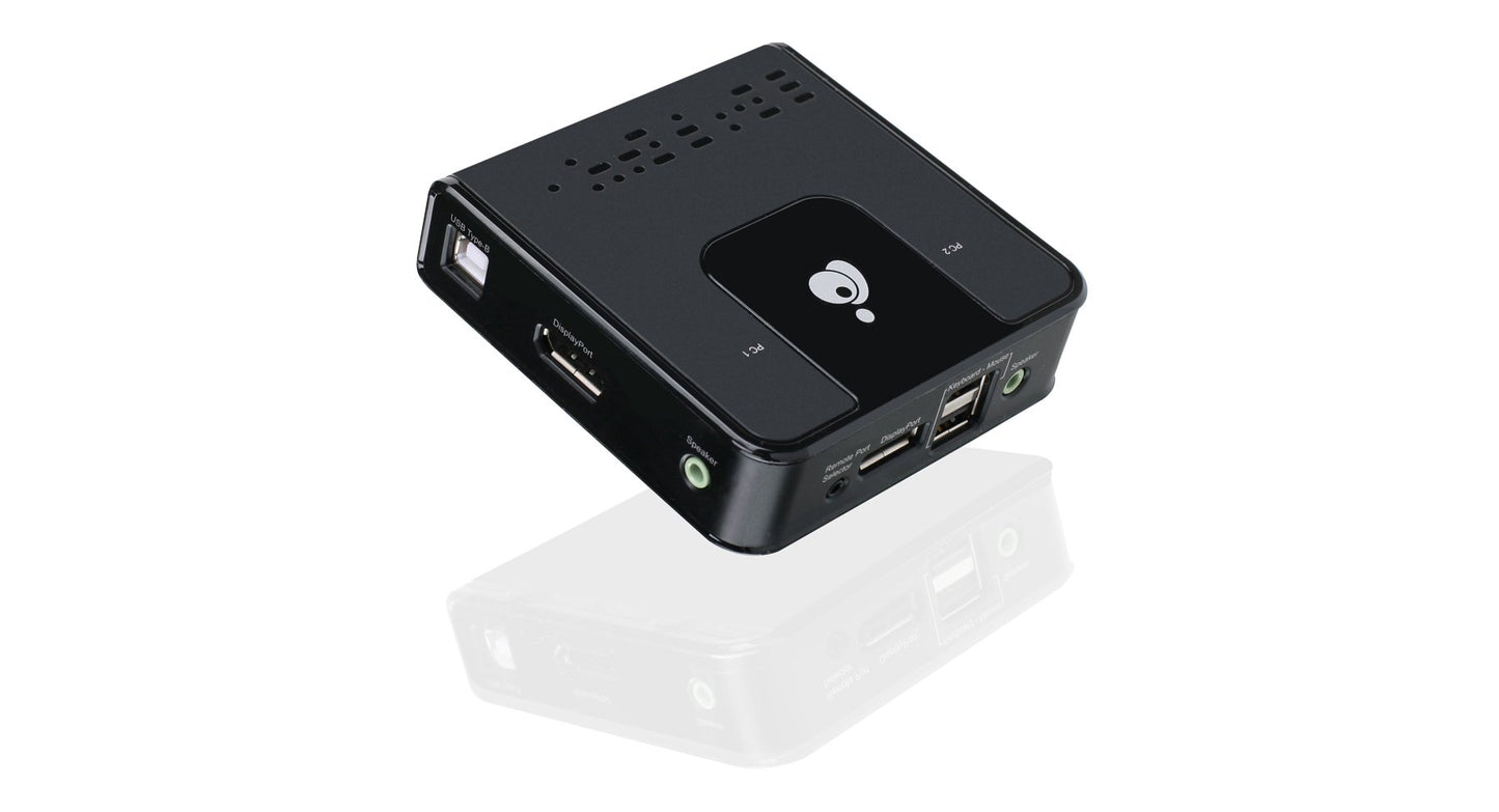 IOGEAR 2-Port Cinema 4K DisplayPort KVM, w/Full Set of Cables (GCS62DP)