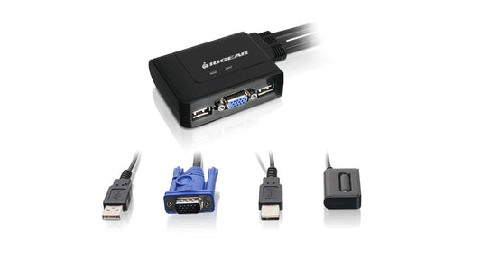 IOGEAR GCS22DPKIT Iogear 2-Port VGA and DisplayPort KVM Switch Kit,