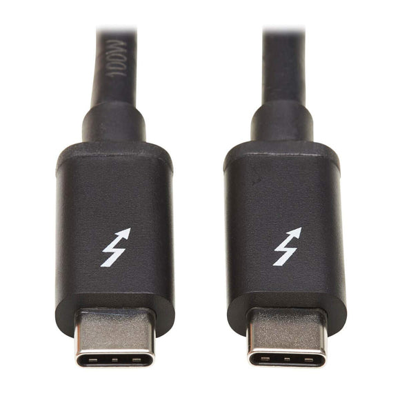Tripp Lite Thunderbolt 3 Cable 20 Gbps Passive 5A 100W Pd 4K USB C M/1M (MTB3-01M-5A-B)
