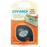 DYMO Labeling Tape, LetraTag Labelers, Plastic, 1/2"x13'