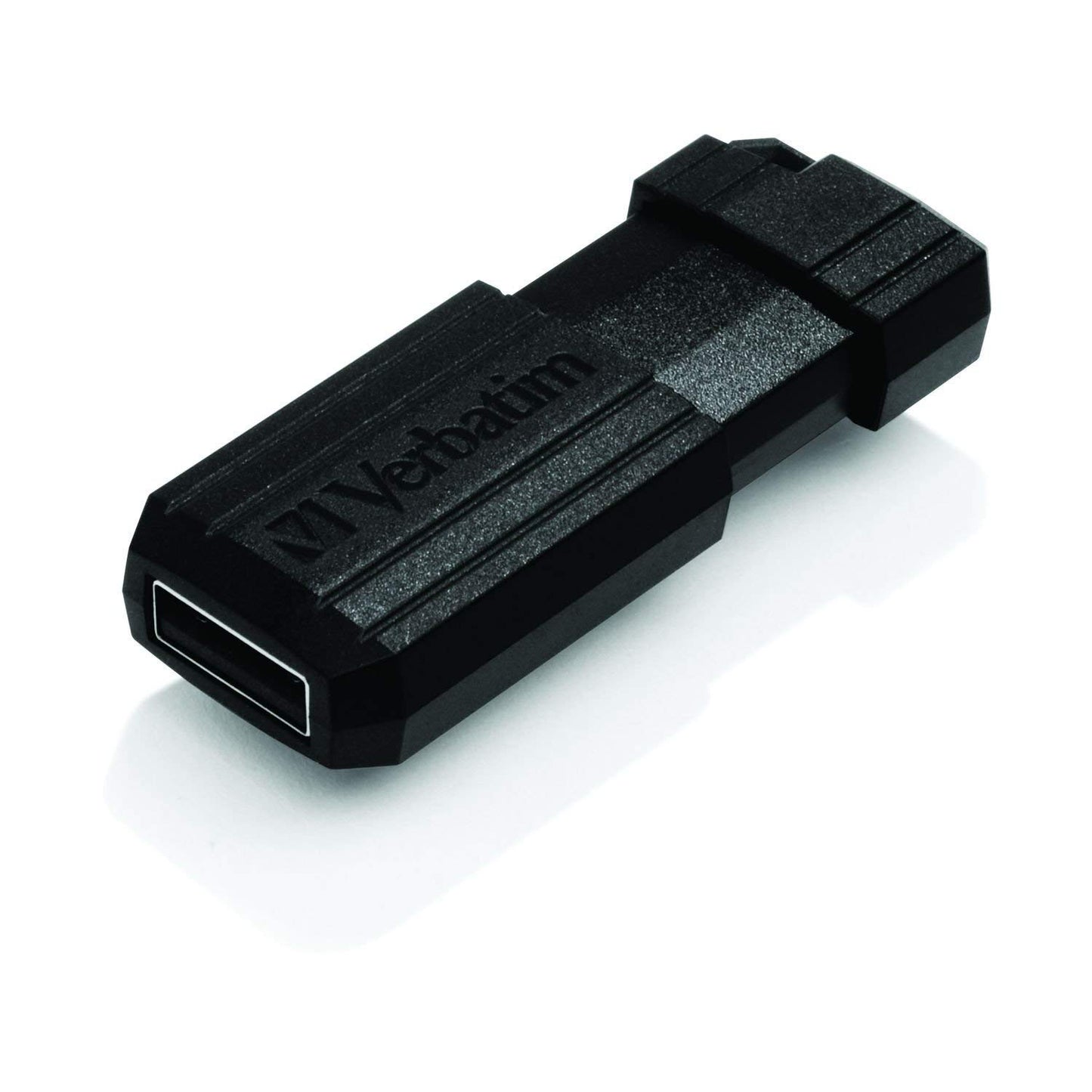 Verbatim PinStripe 8 GB USB 2.0 Flash Drive, Black 49062