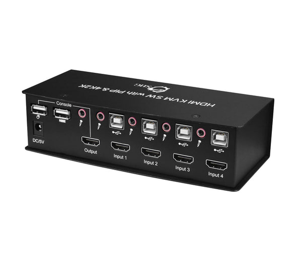 Siig SIIG CEKV0612S1 4x1 USB HDMI KVM Switch with 4 (CE-KV0612-S1)