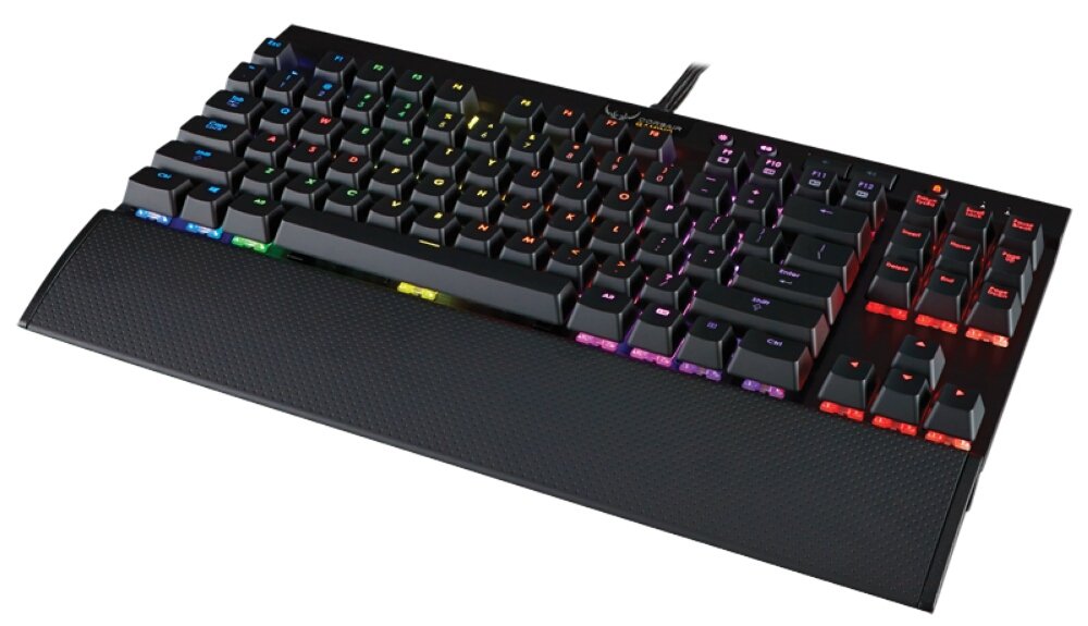 Open Box Corsair Gaming K65 RGB Compact Mechanical Gaming Keyboard - with Cherry MX Red Switches