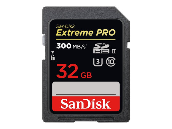Sandisk Extreme Pro - Flash Memory Card - 32 GB - SDHC UHS-II - Black