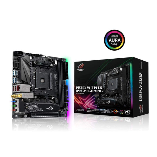 ASUS ROG Strix B450-I Gaming Motherboard (Mini ITX) AMD Ryzen 2 AM4 DDR4 HDMI M.2 USB 3.1 Gen2 B450