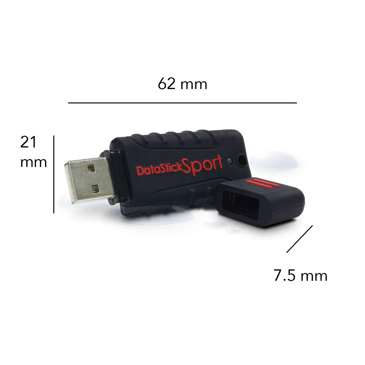 Centon Electronics MP Essential 64GB USB 3.0 Datastick Sport, Blue (S1-U3W2-64G)