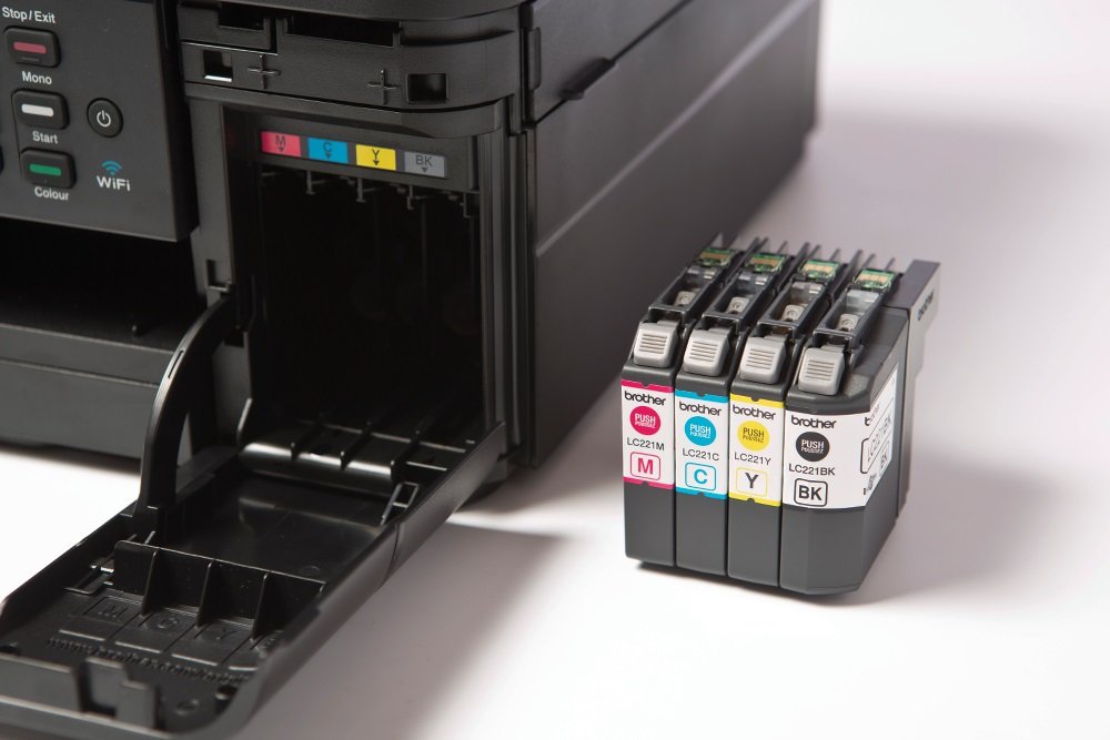 Used Brother MFC-J480DW - Wireless Inkjet Color All-in-One Printer w Auto Document Feeder, Amazon Dash Replenishment Enabled