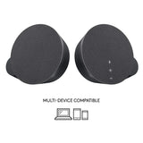 Logitech 980-001281 MX Sound 2.0 Multi Device Stereo Speakers with Digital Audio for Desktop Computers