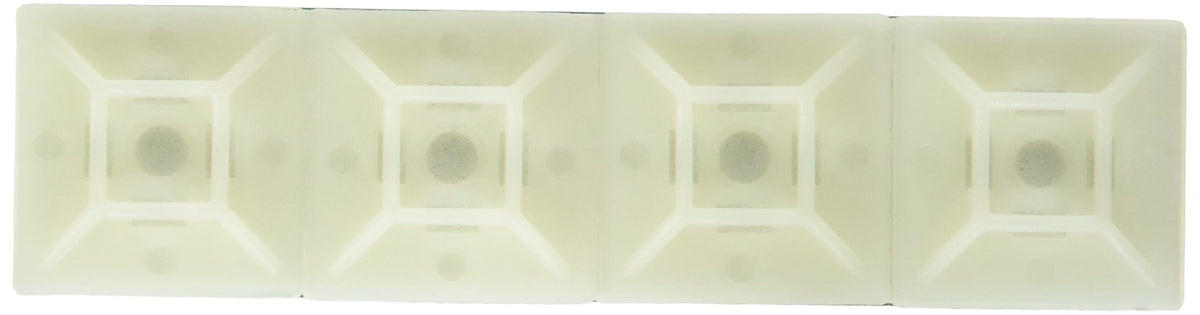 StarTech.com Self-adhesive Nylon Cable Tie Mounts - Pkg of 100 - Cable organizer - HC102