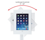 SIIG Security Lockable Countertop Kiosk & Tilting Adjustable Metal POS Stand for iPad (2/3/4/Air/Air2/Gen5/Gen6) - CE-MT2611-S1