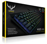 Open Box Corsair Gaming K65 RGB Compact Mechanical Gaming Keyboard - with Cherry MX Red Switches