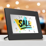 Aluratek 7" WiFi Digital Photo Frame with Touchscreen IPS Display, 8GB Built-in Memory, Clock, Calendar, Alarm, Weather (AWDMPF107F)