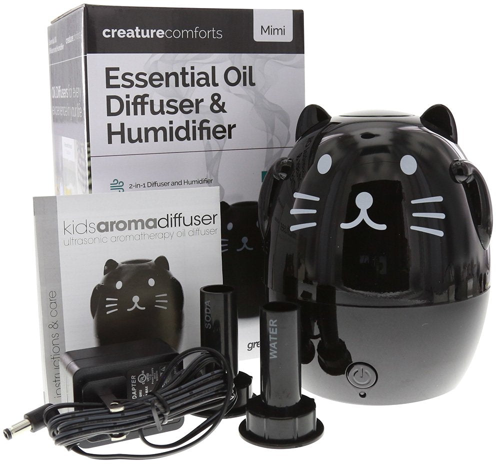 Greenair Mimi The Cat Essential Oil Diffuser for Aromatherapy, 1.1 Pound