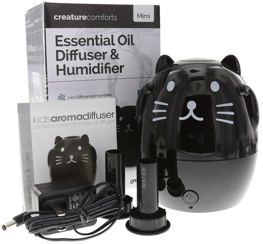 Greenair Mimi The Cat Essential Oil Diffuser for Aromatherapy, 1.1 Pound