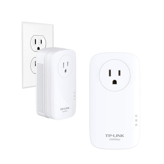 TP-Link Powerline Adapter AV2000 Mbps - Gigabit Port, Ethernet Over Power, Plug&Play, Power Saving, MU-MIMO, Noise Filtering(TL-PA9020P KIT)