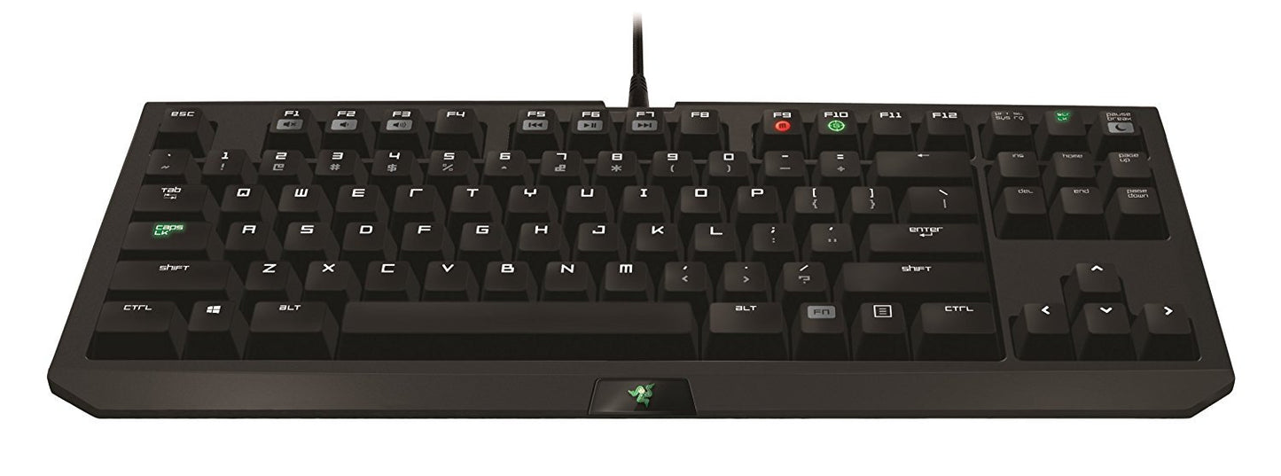 Refurbished Razer BlackWidow Tournament Edition - Essential Mechanical Gaming Keyboard - Compact Layout - Tactile & Clicky Razer Green Switches (Renewed)